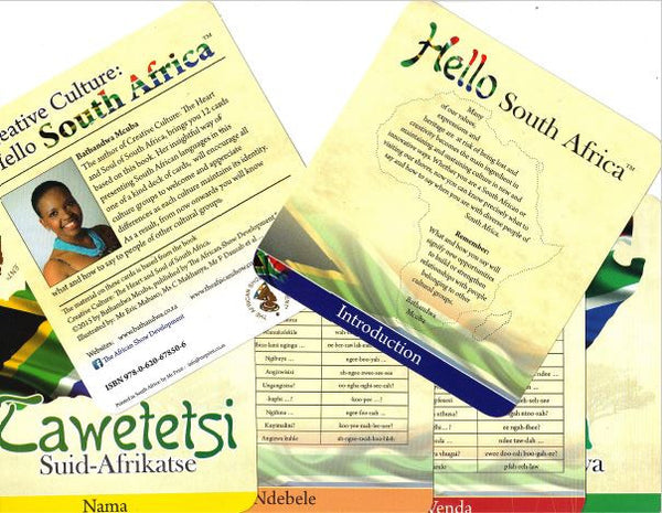 A 12- Card  Deck of South African Languages